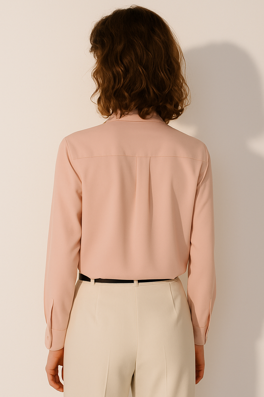 Classic Solid Georgette Shirt