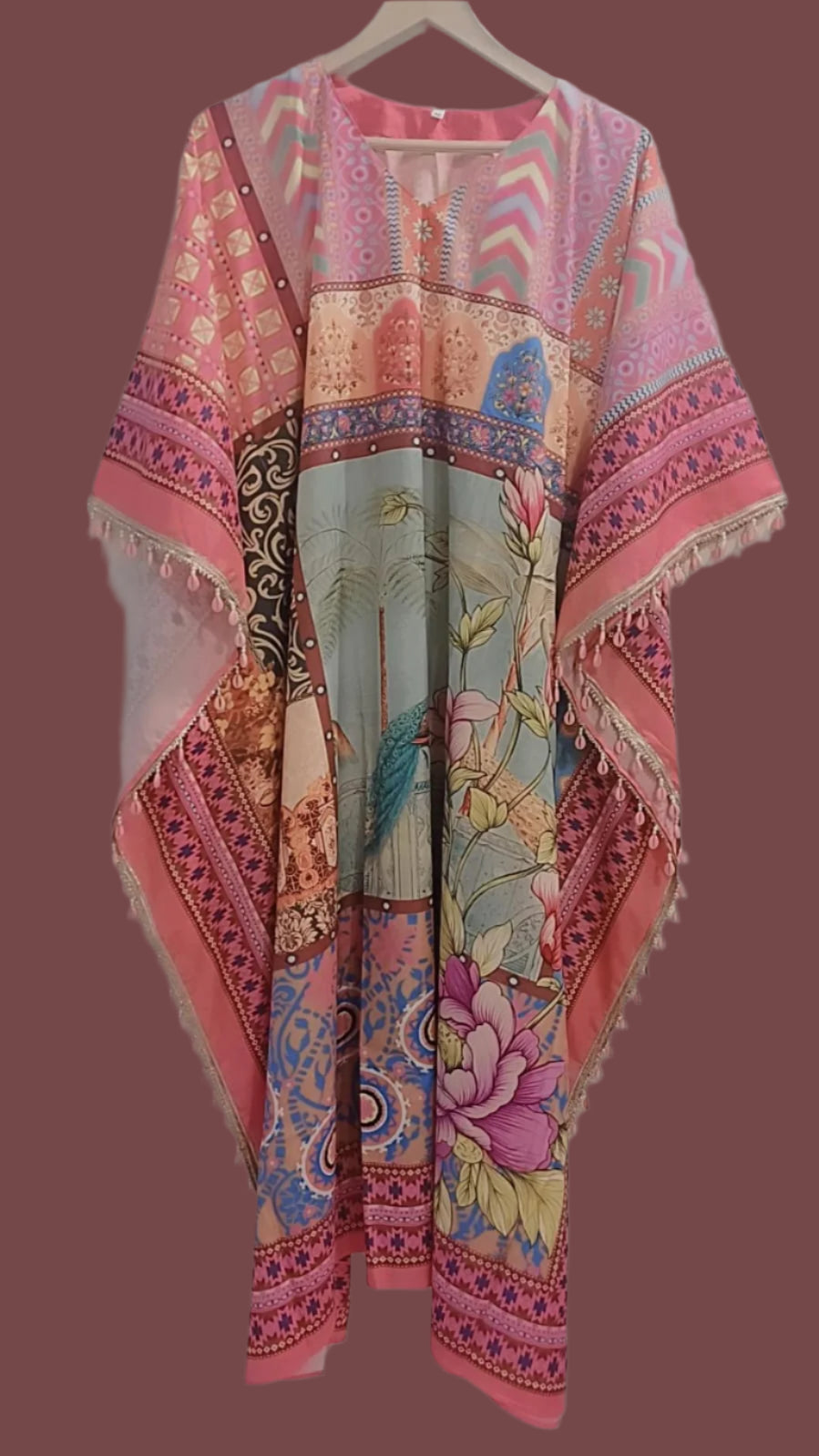Kaftan Set - Soft Digital Printed Crepe