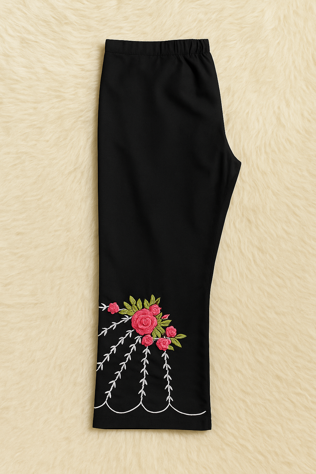 Black Embroidered Co-ord Set 3
