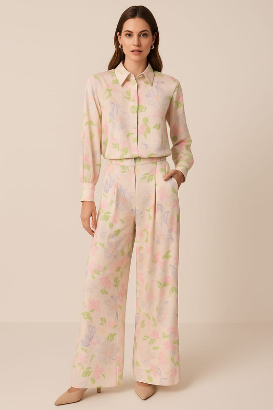 Blush Pastel Floral Co-ord Set