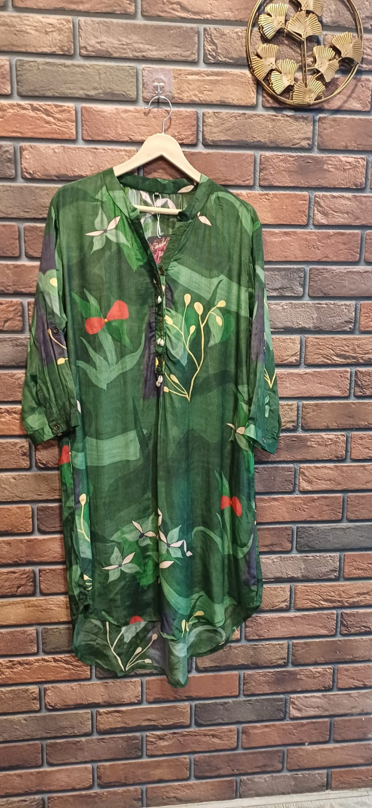 Emerald Garden Printed Kurta Dress