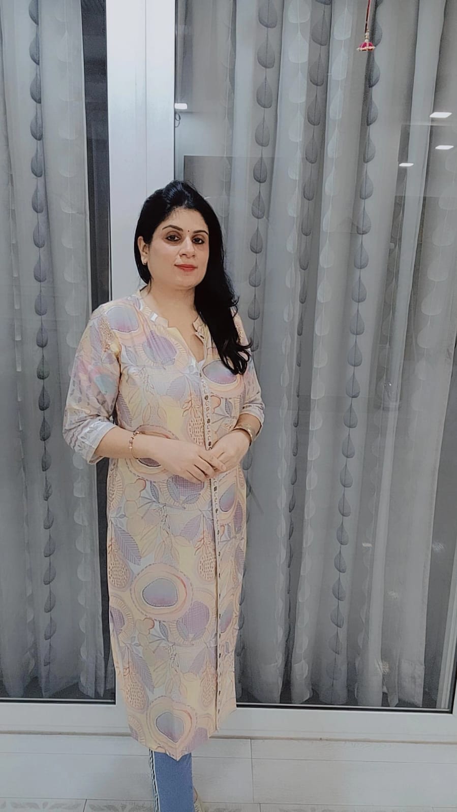 Soft Pastel Imported Long Kurta – Super Comfortable Everyday Wear