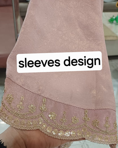 Blush Pink Embellished Suit