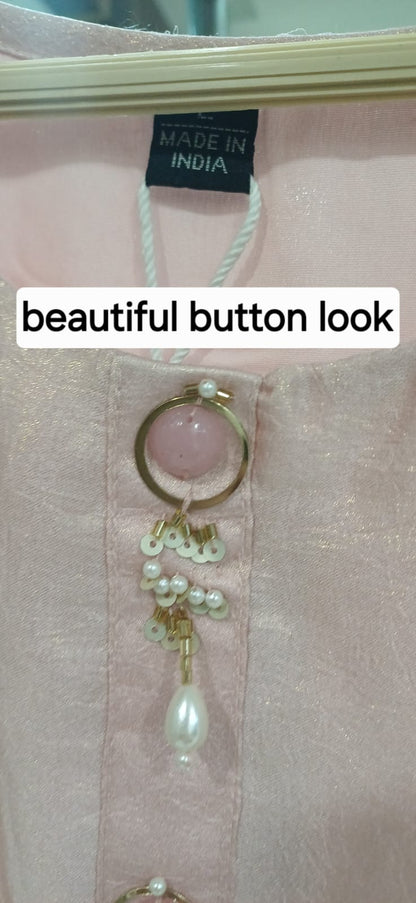 Blush Pink Embellished Suit