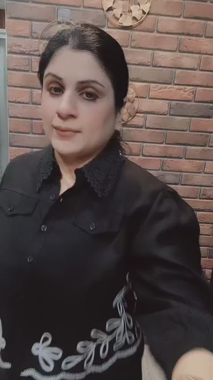 Black Cropped Shirt
