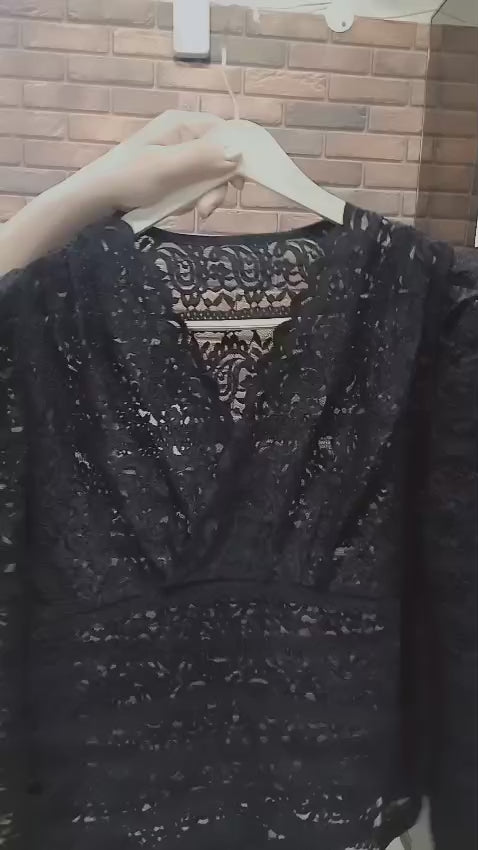 Black Lace Top