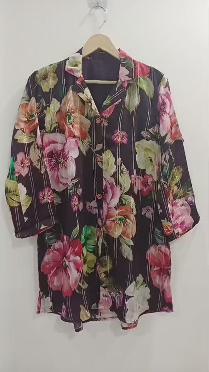 Pure Chinon Festive Kurta